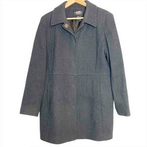 B. Moss Grey Wool Coat size L